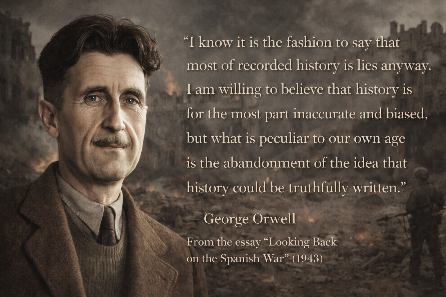 Orwell on the Impossibility of Truthful History