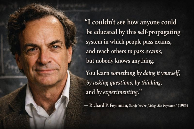 Feynman on Rote Learning