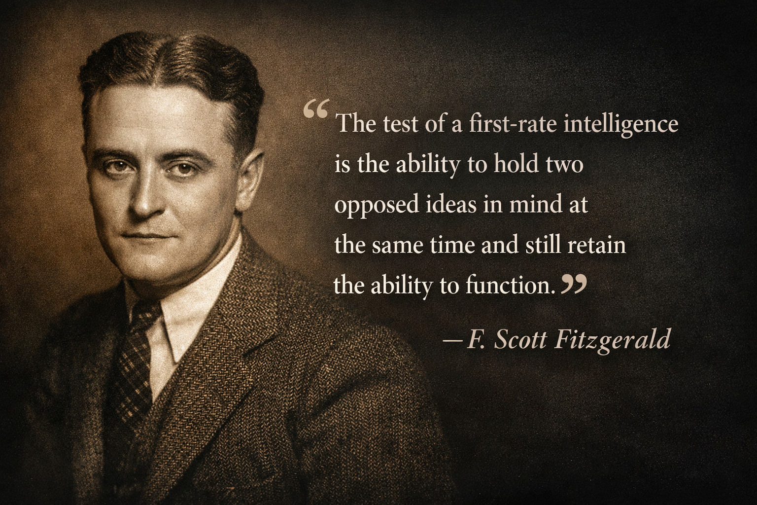 Fitzgerald on Intellectual Duality