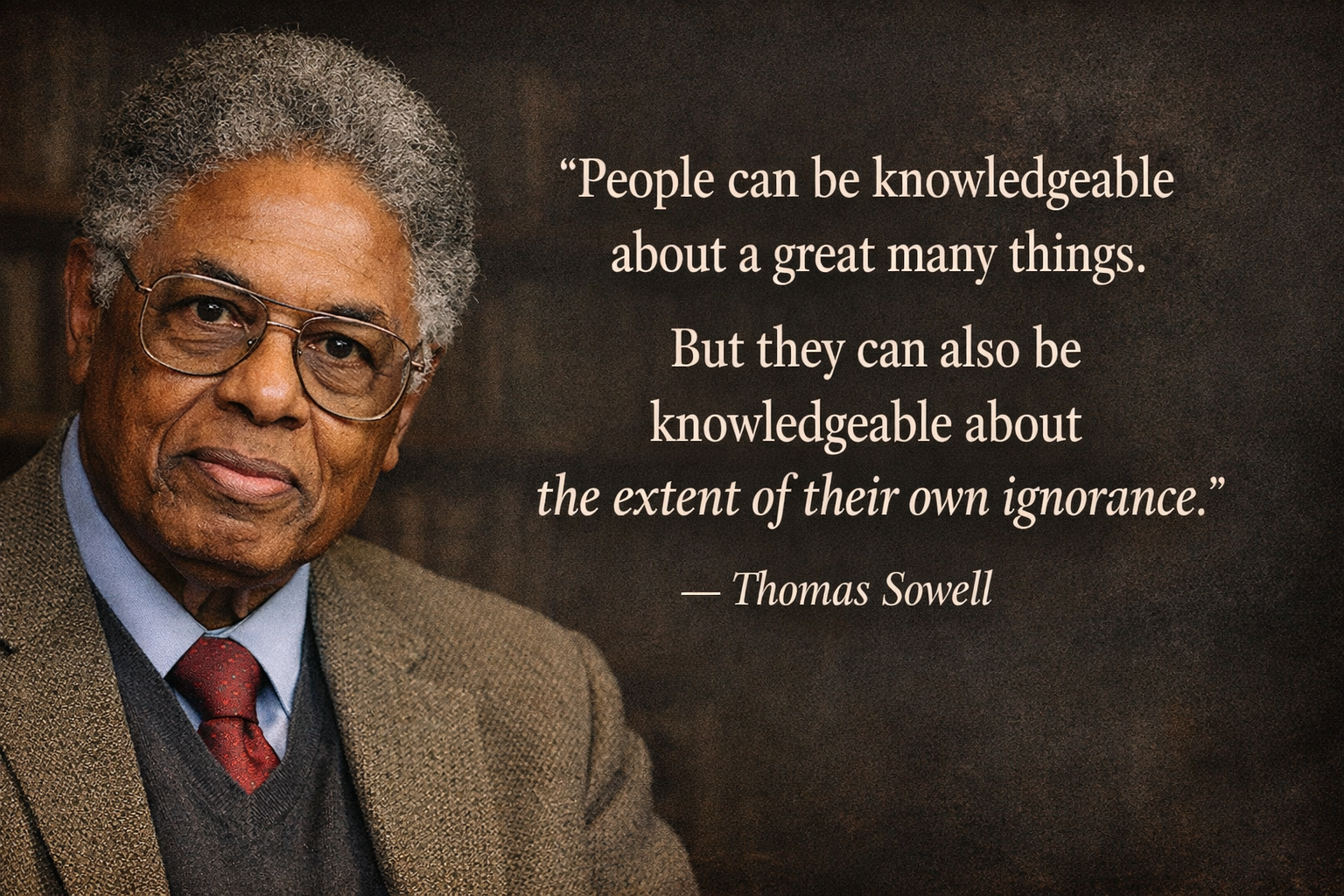 Sowell on Knowing What You Don’t Know (ambiguous)